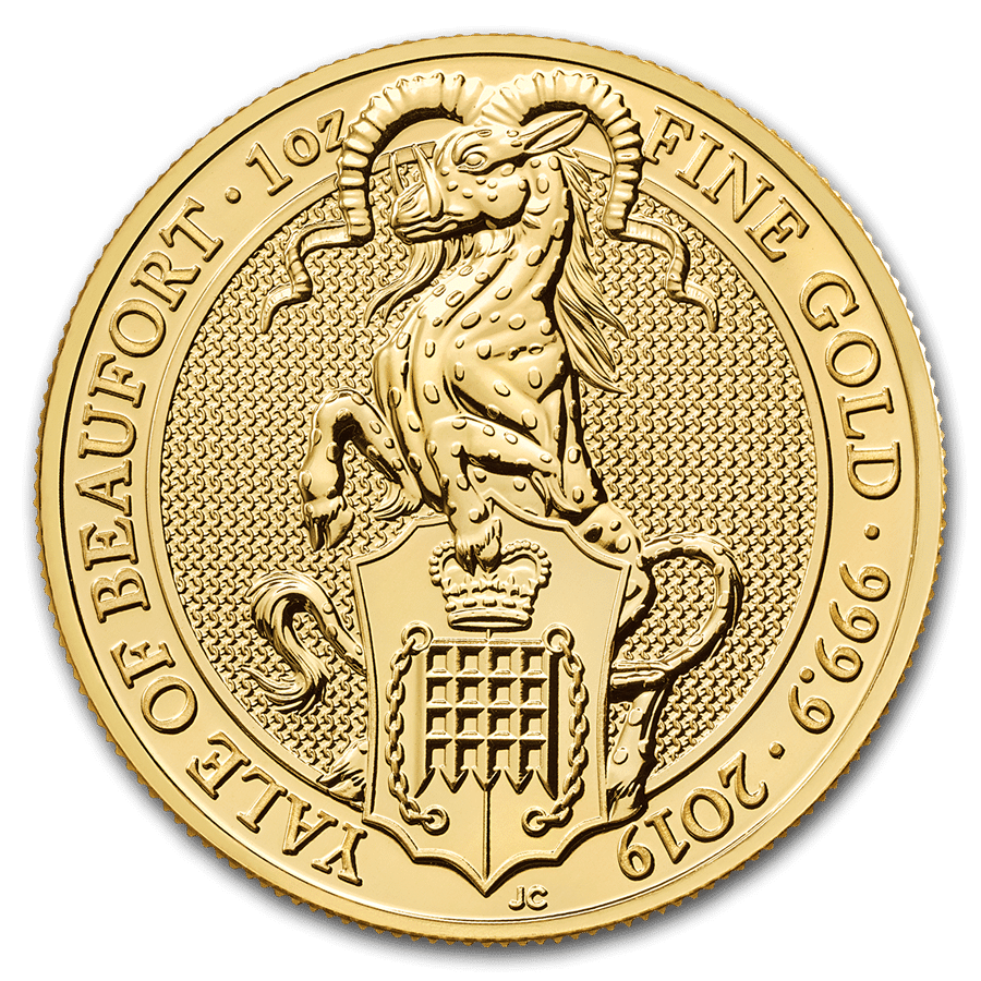 yale Gold Great Britain Queen's Beasts coin