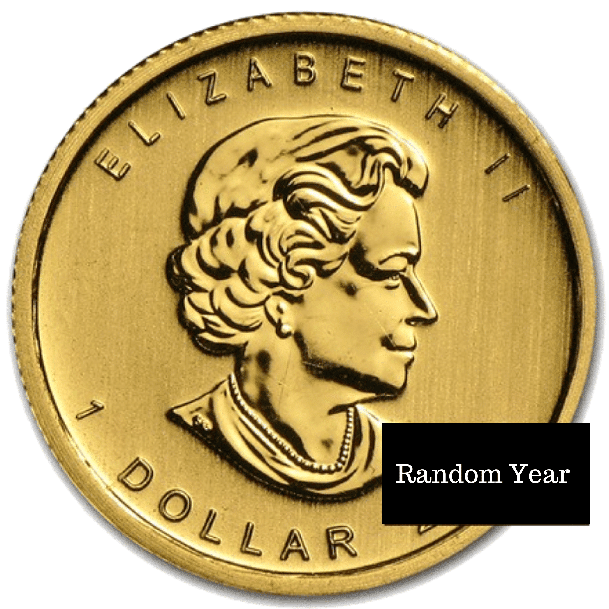 Maple20front Gold Canadian Maple Leaf 1/20th