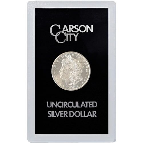 Silver Morgan Dollar 1878-CC GSA with Box & COA - Image 2