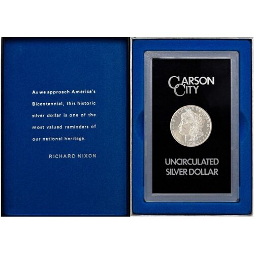 Silver Morgan Dollar 1878-CC GSA with Box & COA - Image 3
